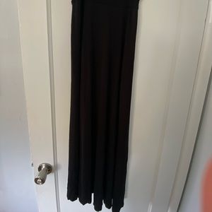 Black maxi skirt